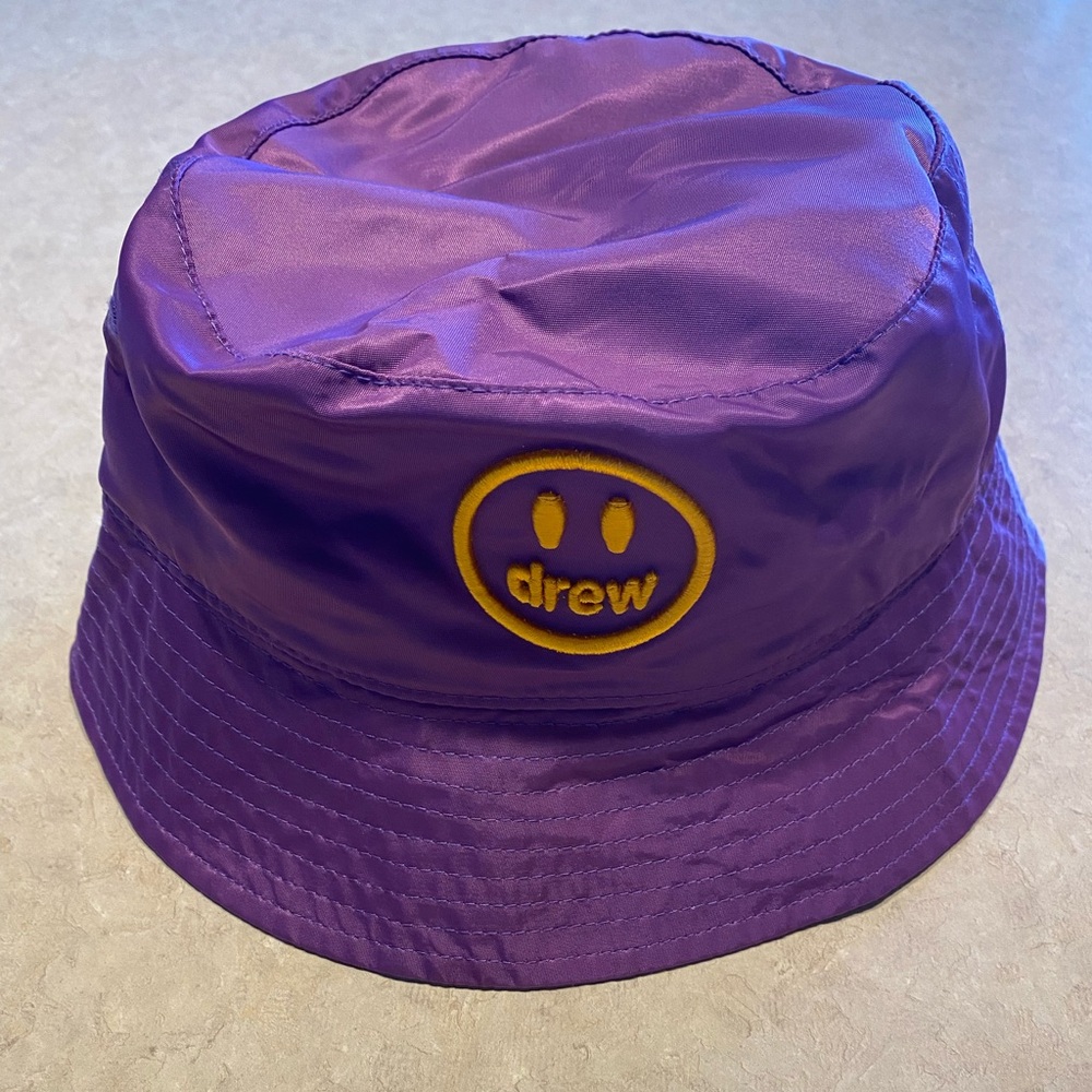 Drew House purple bucket hat nylon